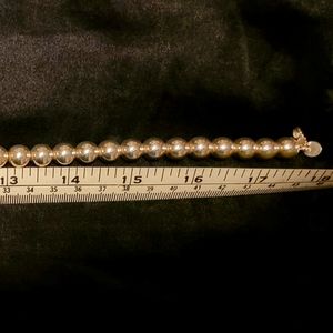 Tiffany silver pearl necklace